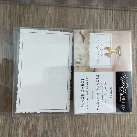 Celebrate It Placecard holder 12 pc x 3 Style Me Pretty Place Cards 50 ct - Picture 2 of 3